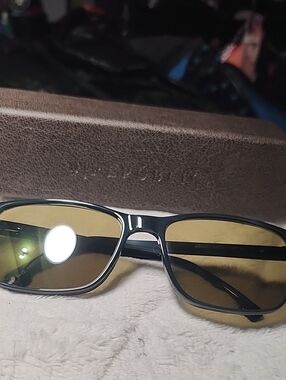 Men's Navy Blue Frame Sunglasses with Amber Lenses Bundle